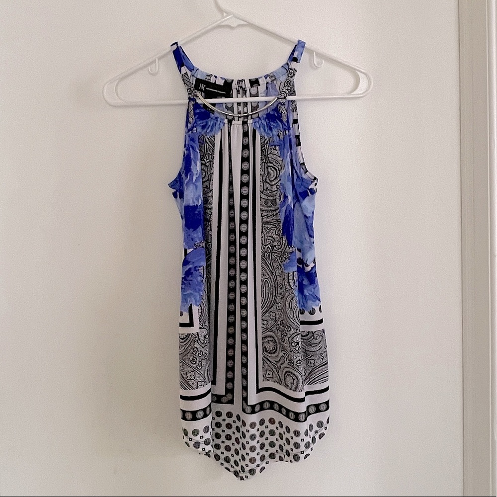 INC Halter Top With Asymmetrical Hem